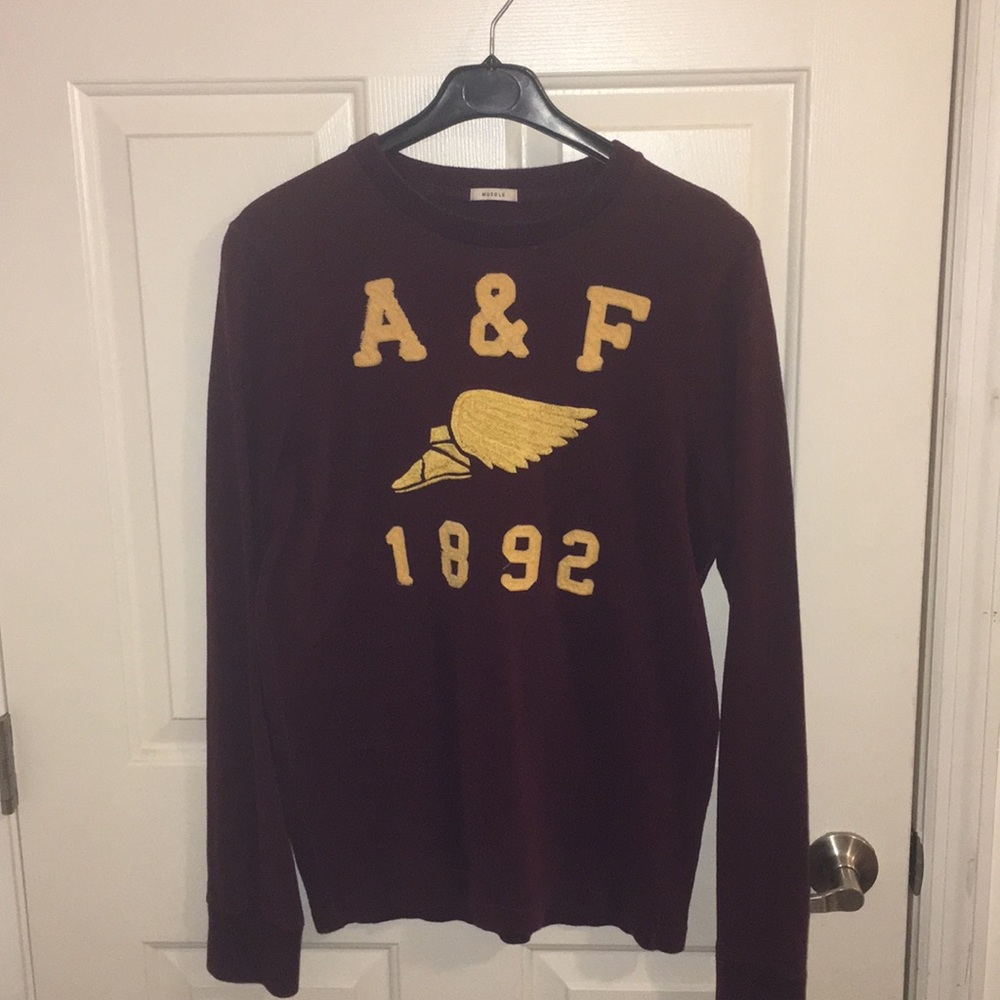 Burgundy long sleeve from Abercrombie & Fitch